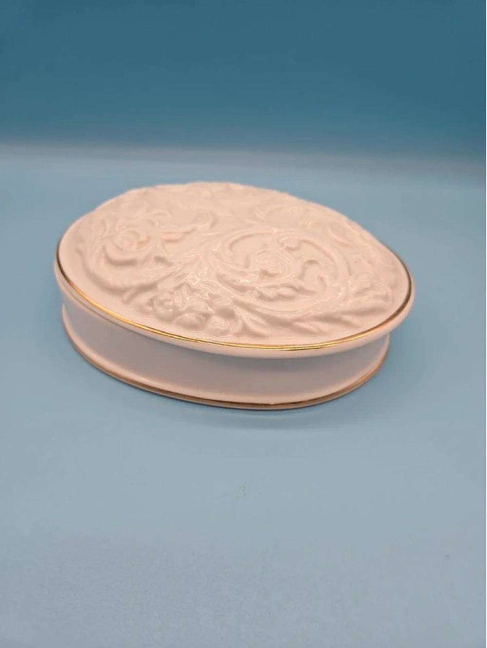 Vintage Palais de Versailles Porcelain Trinket Box Japan